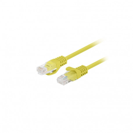 PATCHCORD CAT.5E UTP 1M YELLOW FLUKE PASSED LANBERG 10-PACK