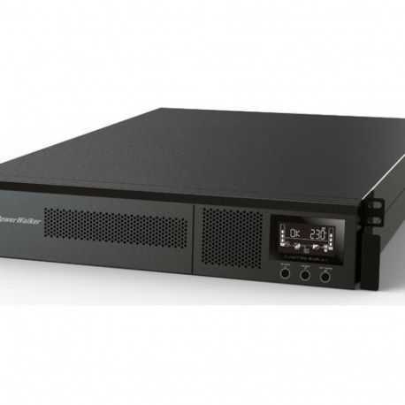 UPS RACK POWERWALKER VFI 3000 RMG PF1 ON-LINE 3000VA 8X IEC C13 OUTLETS USB-B RS-232 LCD 2U