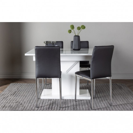 Söögitoa komplekt PLUTO&LILY pikendatav laud 4 tooliga