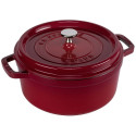Staub ümar kirsipunane malmist hautamispott, 24cm