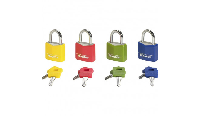 Master Lock Padlock 30mm assorted colours 9131EURDCOL