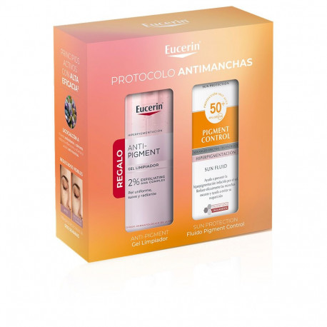 Eucerin päikesekaitsekreem ja puhastusgeel Sun Face Pigment Control, 2tk