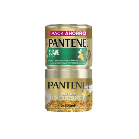 PANTENE SUAVE Y LISO MASCARILLA LOTE 2 x 300 ml