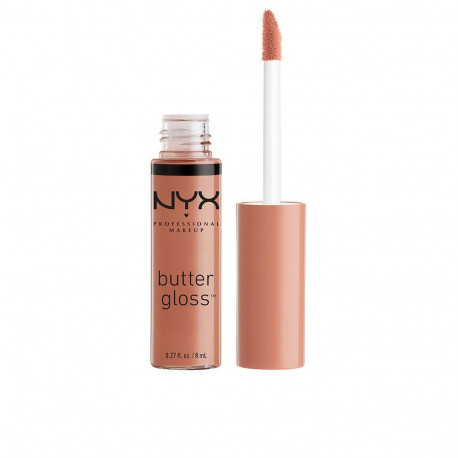 NYX PROFESSIONAL MAKE UP BUTTER GLOSS brillo de labios #madeleine 8 ml