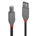 USB 2.0 kaabel A - B 2.0m, ANTHRA
