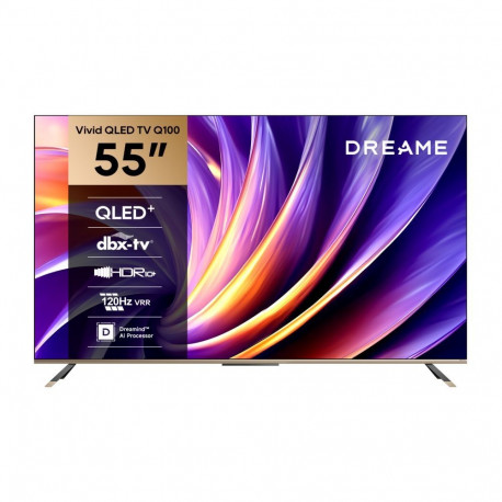 DREAME TV 55 4K Ultra HD 3840 x 2160 pixels 16:9 QLED Black