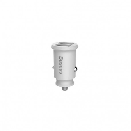 Baseus rain Car Charger mini car charger 2x USB 3.1A white (CCALL-ML02) White