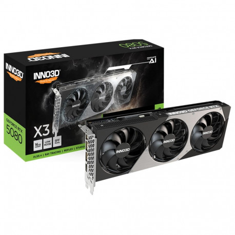 INNO3D GeForce RTX 5080 X3, graphics card DLSS 4, 3x DisplayPort, 1x HDMI 2.1