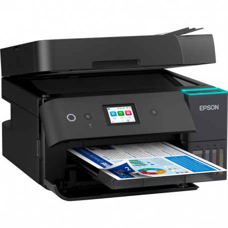 Epson EcoTank ET-4950, multifunction printer black, scan, copy, fax, USB, LAN, WLAN, duplex (print)
