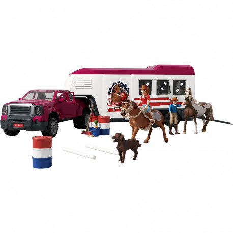 Schleich Horse Club Lakeside Truck with Trailer, Toy Vehicle