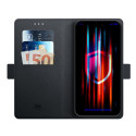 3mk Wallet Case for iPhone 15 Pro Max - Black