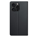 3mk Wallet Case for iPhone 15 Pro Max - Black