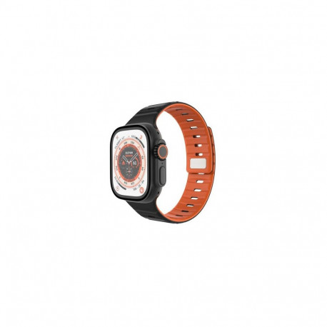 FIXED Silicone Magnetic Strap Black Silicone, Stainless steel