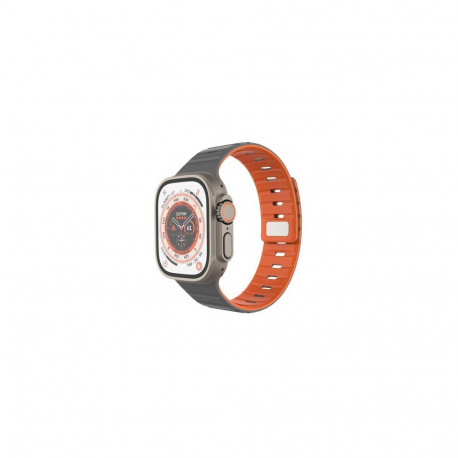 FIXED Silicone Magnetic Strap Light grey Silicone, Stainless steel