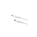 FIXED Liquid Silicone Cable USB-C/Lightning, 1,2m, white