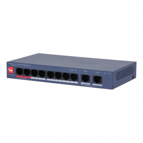 Switch|DAHUA|DH-CS4010-8ET2GT-110|Switch layer L2|8xRJ-45 ports|RJ-45 Ports Type Fast Ethernet (10/1