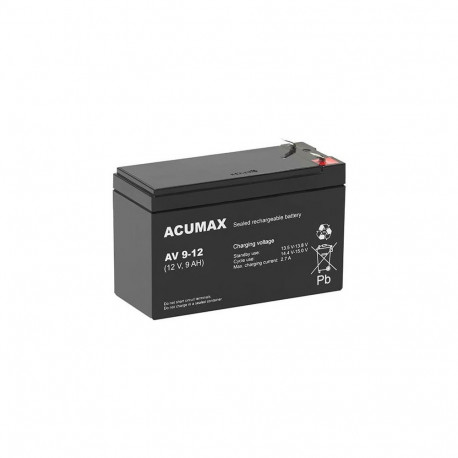 BATTERY 12V 9AH VRLA/AV9-12 T2 ACUMAX EMU
