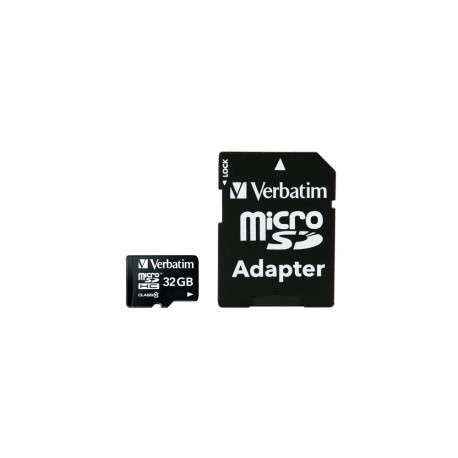Verbatim memory card microSDHC 32GB Class 10 + adapter