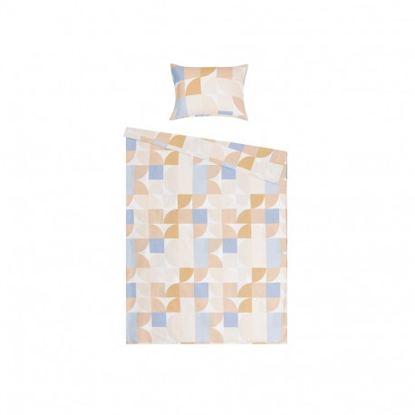 BEDDING COVER SET GEO SATEEN 140X200CM