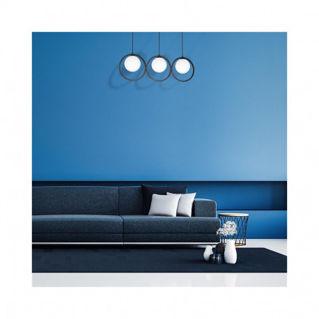 ripatsvalgusti KONYA 3xE14 must/valge