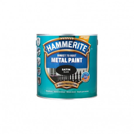 PAINT HAMMERITE SATEEN BLACK 2.5L