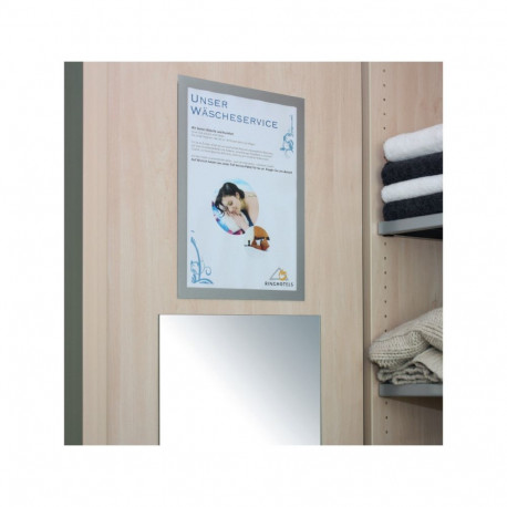 Iseliimuv infohoidja magnetkinnitusega DURABLE DURAFRAME A4, hõbehall, 2tk