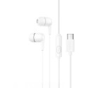 Wire earphones USB C Hoco M97 white
