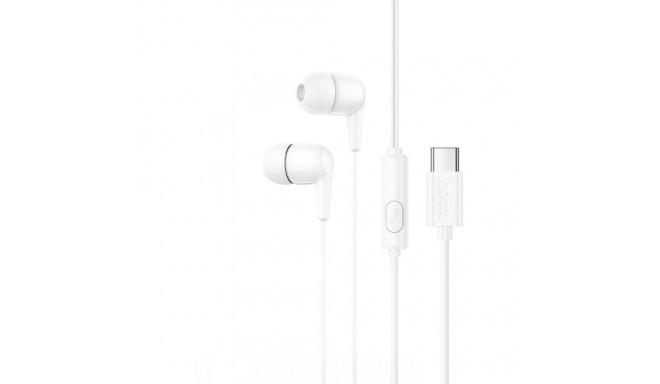 Wire earphones USB C Hoco M97 white