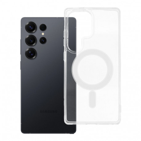 Case for Samsung S25 ULTRA Clear Mag Cover (STR) compatible with MagSafe transparent