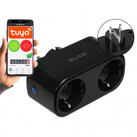Smart Socket - BLOW TUYA WiFi Double Socket 110-230V Black