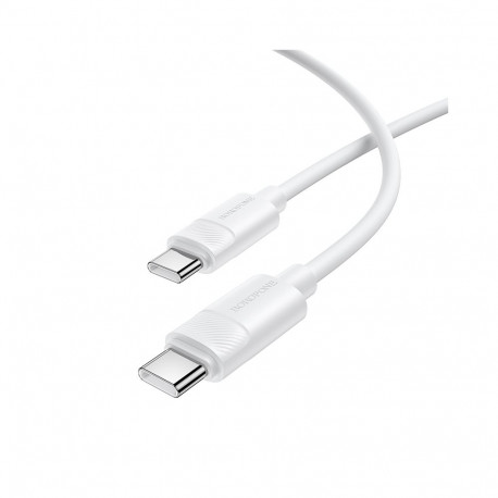Borofone kaabel BX123 Leya | C-tüüpi C-tüüpi | PD 60W| 3A |1 m| valge