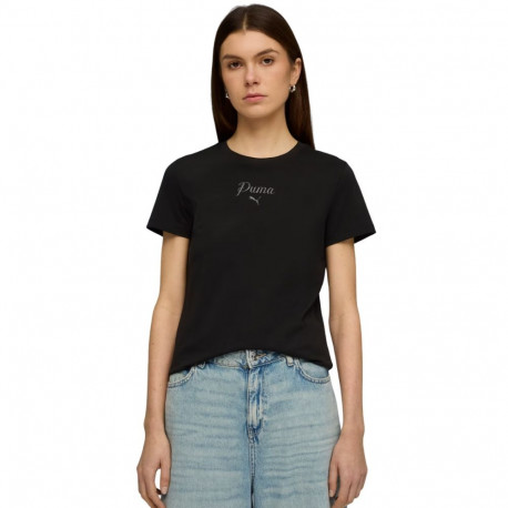 Puma naiste särk ESS Script Tee 691760 01 L, must