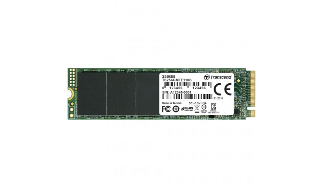 Transcend SSD MTE110S      256GB NVMe PCIe Gen3 x4