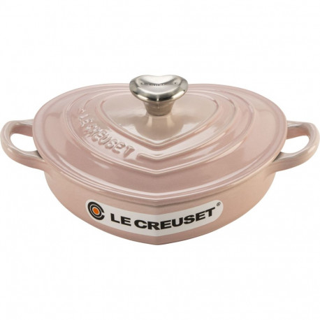 Le Creuset gourmet südamekujuline 20 cm roosa vorm