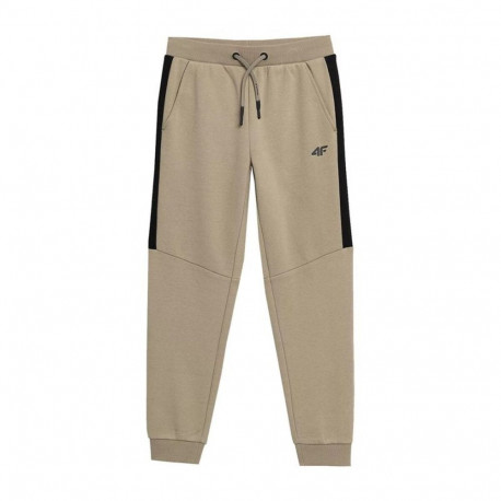 Long Sports Trousers 4F JSPMD002 Brown - 14-15 Years