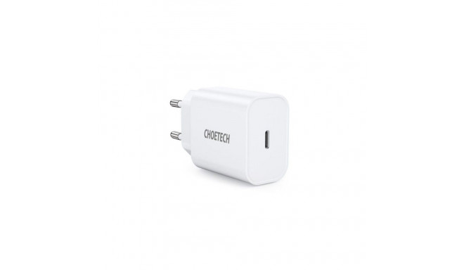 Choetech USB wall charger Type C PD 20W White