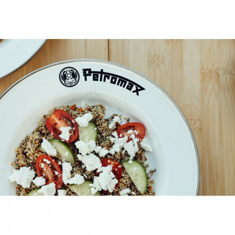 PETROMAX Enamel Plates white, 2pcs, 26cm