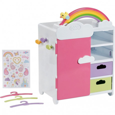 ZAPF Creation BABY born® Rainbow Wardrobe, Doll Furniture