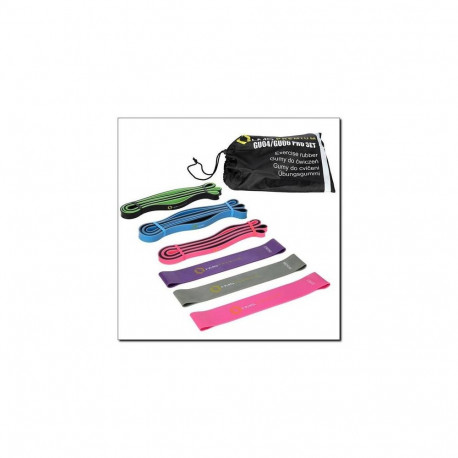 HMS Fitness GU04/GU06 Pro exercise band Latex Blue, Green, Grey, Pink, Purple