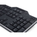 Dell Russian (QWERTY) Dell KB-813 Smartcard Reader USB Keyboard Black