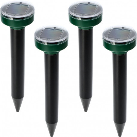 Bioogrod Solar Mole Repeller 730737, 400-1000 Hz, 2 V/80 mA, 650 m², ABS, set of 4 pcs.