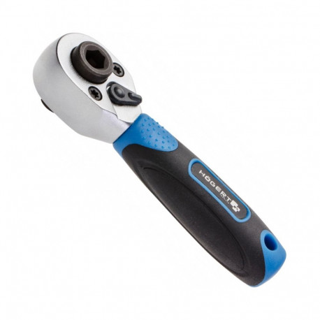 Atslēga ar reversu, 1/4", 72T, CrMo; HT1R391 HOGERT