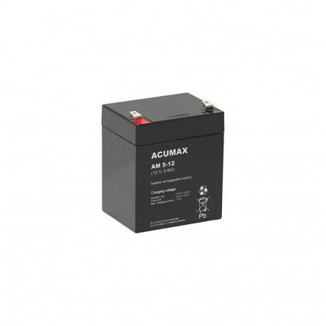 BATTERY 12V 5AH VRLA/AM5-12T2 ACUMAX EMU