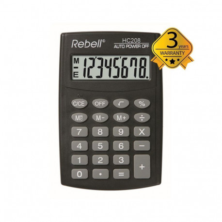 REBELL HANDHELD CALCULATOR HC208