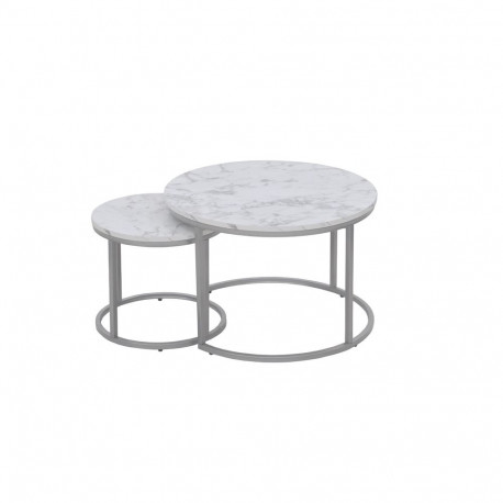 TABLE COFFEE PAOLA WHITE 60X40CM