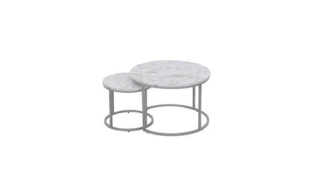 TABLE COFFEE PAOLA WHITE 60X40CM
