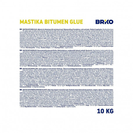 BRIKO BITUMEN GLUE MASTIC 10KG