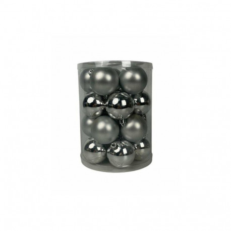 Plastikust hõbedased jõulukuulid D6CM 20PCS