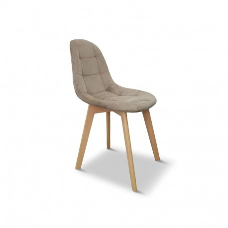 CHAIR EMRE DINING 85X47X54 BEIGE VELVELT