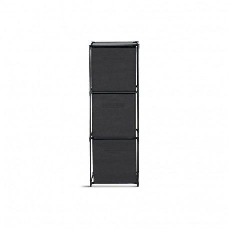 SHELF M WITH BOXES BLACK 34.5X34.5X101